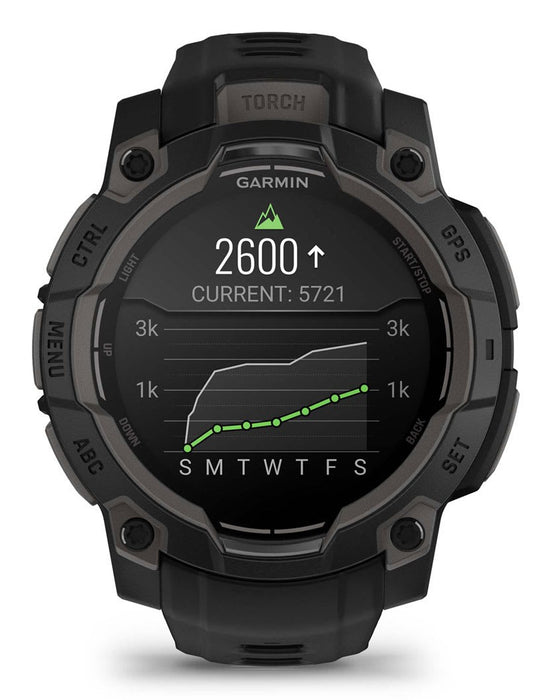 Garmin Instinct 3 AMOLED 3,05 см (1,2") 45 мм Цифров 390 x 390 пиксела Сензорен екран Черен GPS (сателитен)