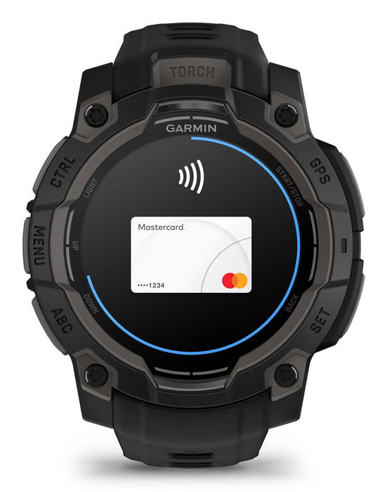 Garmin Instinct 3 AMOLED 3,05 см (1,2") 45 мм Цифров 390 x 390 пиксела Сензорен екран Черен GPS (сателитен)