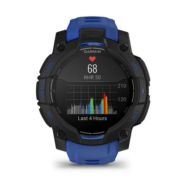 Garmin Instinct 3 3.05 см (1.2") AMOLED 45 мм Цифров 390 x 390 пиксела Черен GPS (сателит)