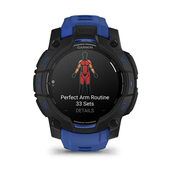 Garmin Instinct 3 3.05 см (1.2") AMOLED 45 мм Цифров 390 x 390 пиксела Черен GPS (сателит)