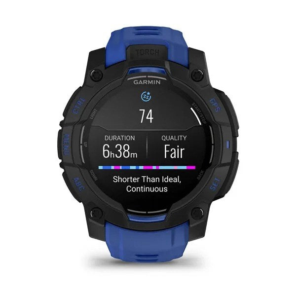 Garmin Instinct 3 3.05 см (1.2") AMOLED 45 мм Цифров 390 x 390 пиксела Черен GPS (сателит)