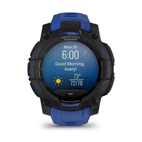 Garmin Instinct 3 3.05 см (1.2") AMOLED 45 мм Цифров 390 x 390 пиксела Черен GPS (сателит)