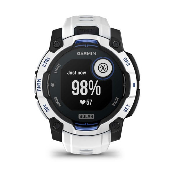 Garmin Instinct 2.29 см (0.9") MIP 45 мм Цифров 176 x 176 пиксела Сензорен екран Черен, Бял GPS (сателит)