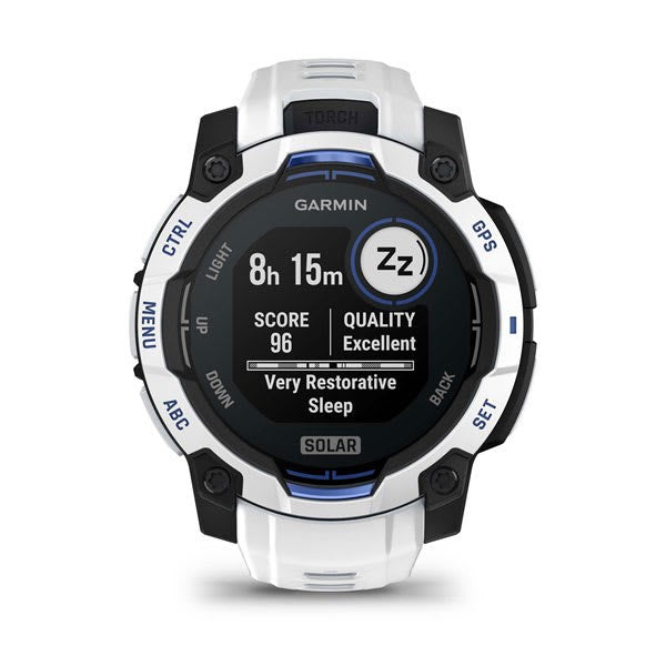 Garmin Instinct 2.29 см (0.9") MIP 45 мм Цифров 176 x 176 пиксела Сензорен екран Черен, Бял GPS (сателит)