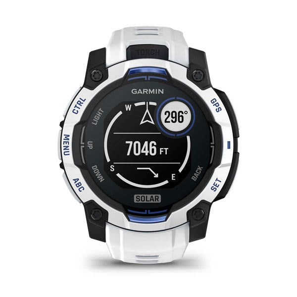 Garmin Instinct 2.29 см (0.9") MIP 45 мм Цифров 176 x 176 пиксела Сензорен екран Черен, Бял GPS (сателит)