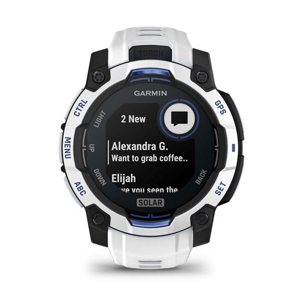 Garmin Instinct 2.29 см (0.9") MIP 45 мм Цифров 176 x 176 пиксела Сензорен екран Черен, Бял GPS (сателит)