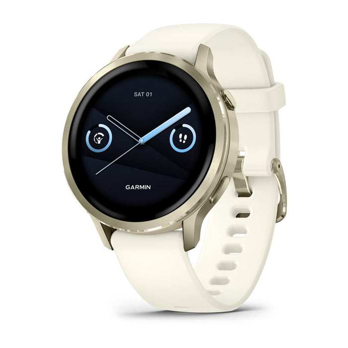 Garmin Venu 4 3.05 см (1.2") AMOLED 41 мм Цифров 390 x 390 пиксела Сензорен екран Златен Wi-Fi GPS (сателит)