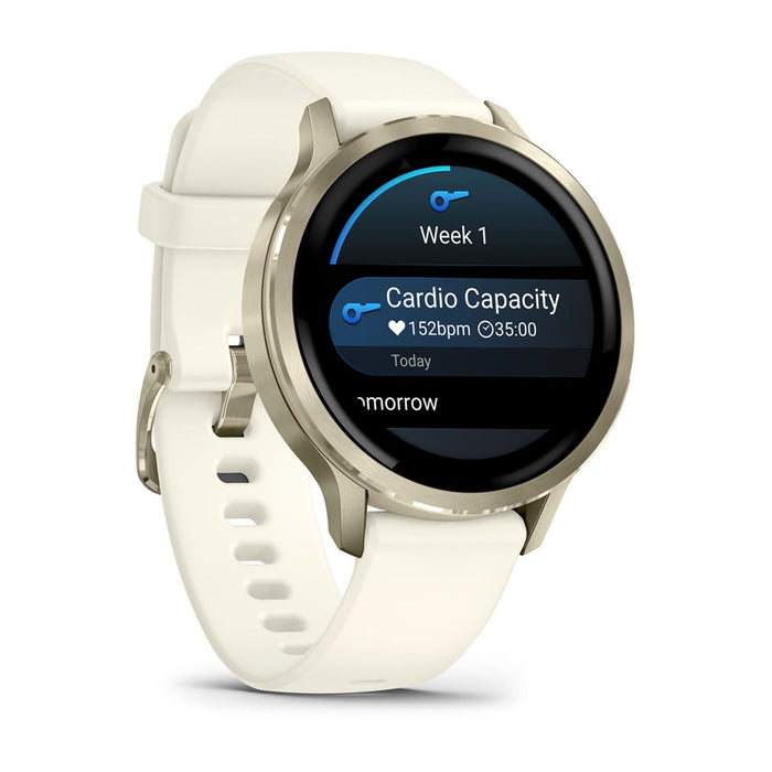 Garmin Venu 4 3.05 см (1.2") AMOLED 41 мм Цифров 390 x 390 пиксела Сензорен екран Златен Wi-Fi GPS (сателит)