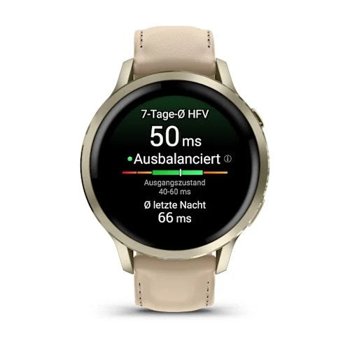 Garmin Venu 4 3.05 см (1.2") AMOLED 41 мм Цифров 390 x 390 пиксела Сензорен екран Златен Wi-Fi GPS (сателит)