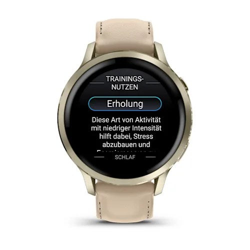 Garmin Venu 4 3.05 см (1.2") AMOLED 41 мм Цифров 390 x 390 пиксела Сензорен екран Златен Wi-Fi GPS (сателит)