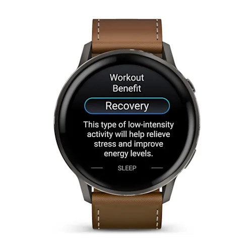 Garmin Venu 4 3.56 см (1.4") AMOLED 45 мм Цифров 454 x 454 пиксела Сензорен екран Черен Wi-Fi GPS (сателит)