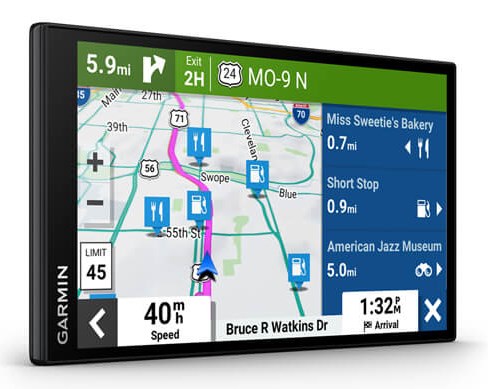 Навигатор Garmin DriveSmart 76 Фиксиран 17,8 cm (7") TFT сензорен екран 239,6 g Черен