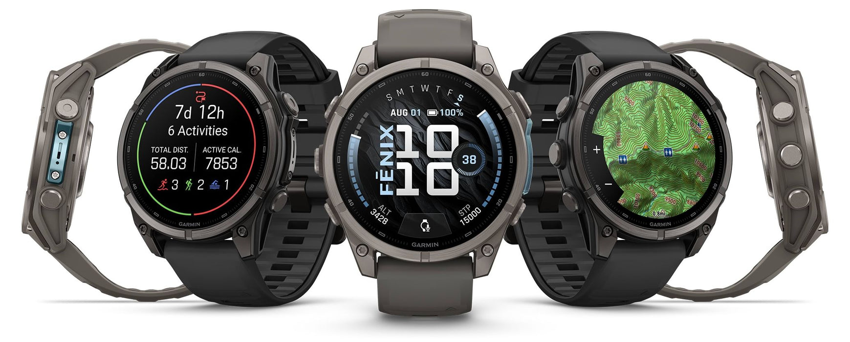 Garmin fēnix 9 – 47 мм Carbon gray DLC titanium с black силиконова каишка