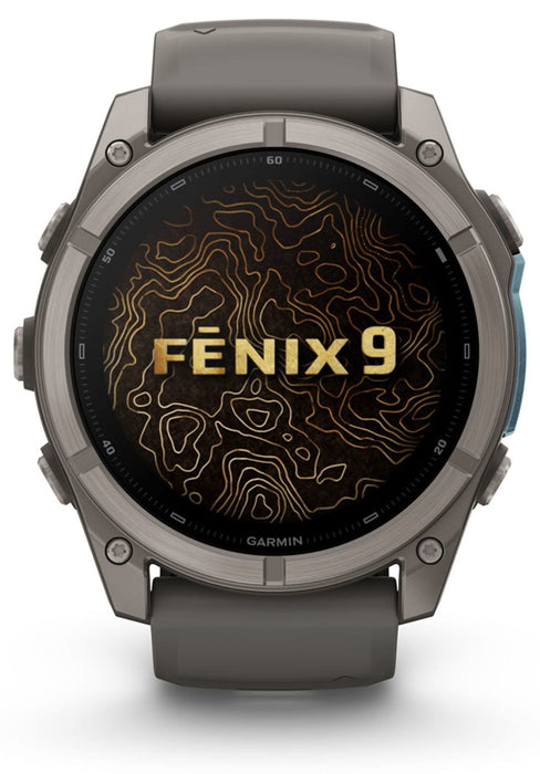 Смарт часовник GARMIN FENIX FENIX 9 Titanium 51MM 763-01 51 MM, GPS, WLAN, ПУЛСОМЕР, SPO2