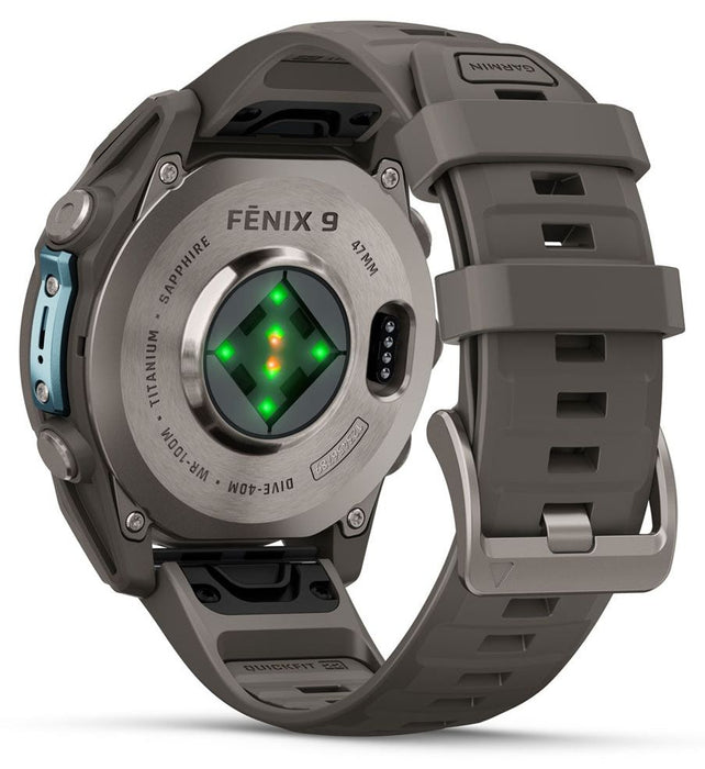 Смарт часовник GARMIN FENIX FENIX 9 Titanium 51MM 763-01 51 MM, GPS, WLAN, ПУЛСОМЕР, SPO2