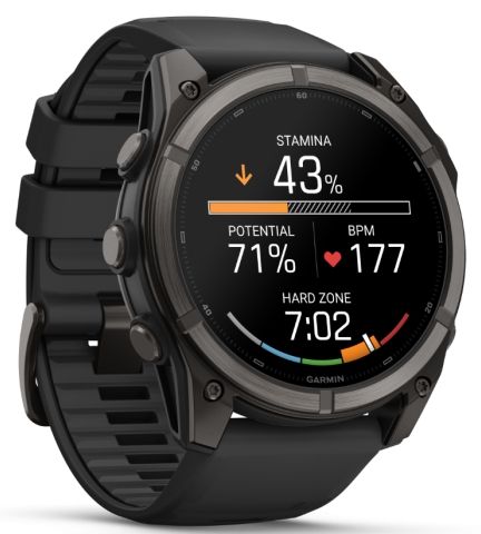 Garmin fēnix 9 – 51 мм Carbon gray DLC titanium с black силиконова каишка