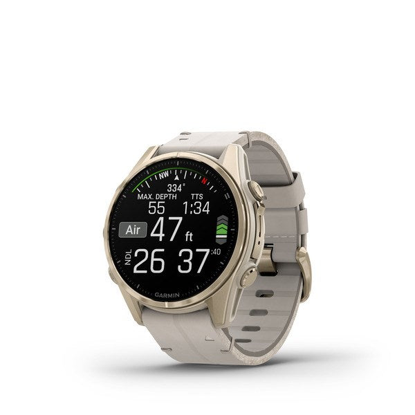 Garmin fenix 8 3,3 см (1,3") AMOLED 43 мм Цифров 416 x 416 пиксела Сензорен екран Златен Wi-Fi GPS (сателит)