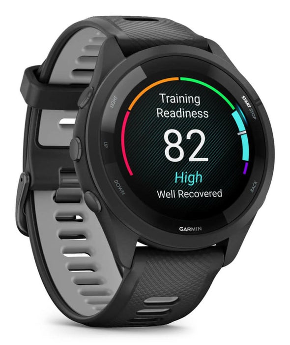 Garmin Forerunner 265 3,3 см (1,3") AMOLED 46 мм Цифров 416 x 416 пиксела Сензорен екран Черен Wi-Fi GPS (сателит)