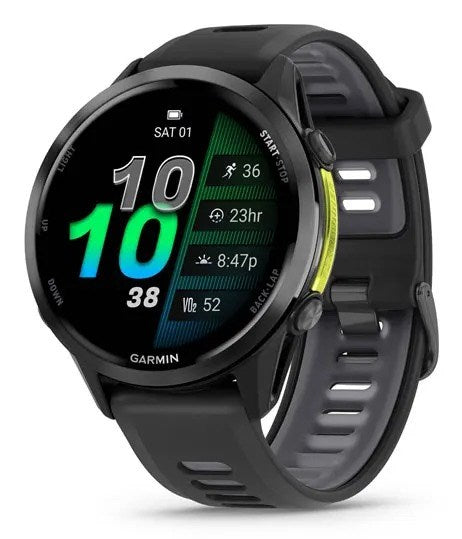 Garmin Forerunner 970 3.56 см (1.4") AMOLED Цифров 454 x 454 пиксела Сензорен екран Черен, Жълт Wi-Fi GPS (сателит)