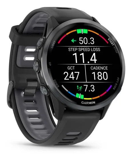 Garmin Forerunner 970 3.56 см (1.4") AMOLED Цифров 454 x 454 пиксела Сензорен екран Черен, Жълт Wi-Fi GPS (сателит)