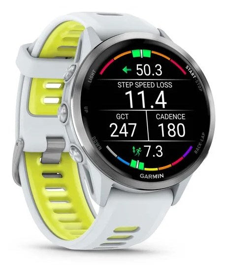 Garmin Forerunner 970 3.56 см (1.4") AMOLED Цифров 454 x 454 пиксела Сензорен екран Бял Wi-Fi GPS (сателит)