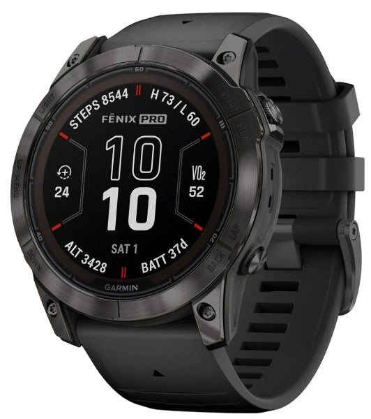 Garmin fēnix 7X Pro 3.56 см (1.4") MIP 51 мм Цифров 280 x 280 пиксела Сензорен екран Черен Wi-Fi GPS (сателит)
