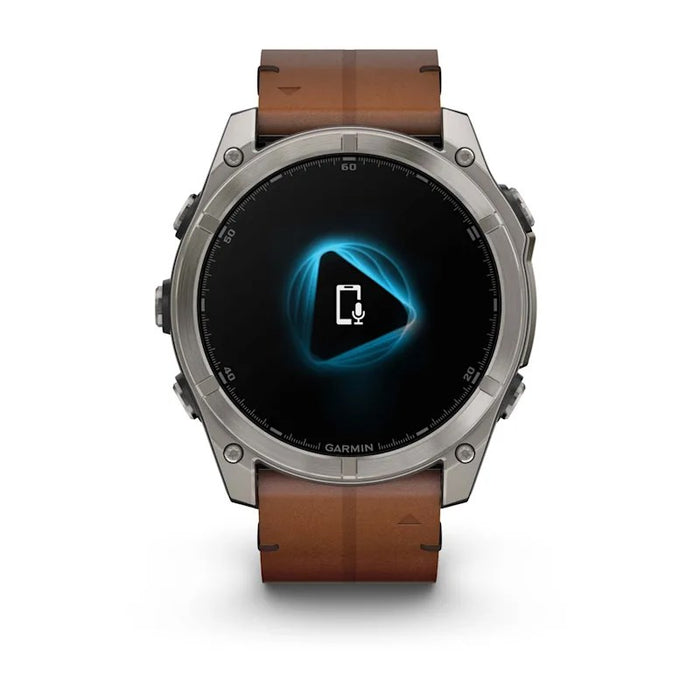 Garmin Fenix 8 3,56 cm (1,4") AMOLED 51 mm Цифров 454 x 454 пиксела Сензорен екран Titanium Wi-Fi GPS (сателит)