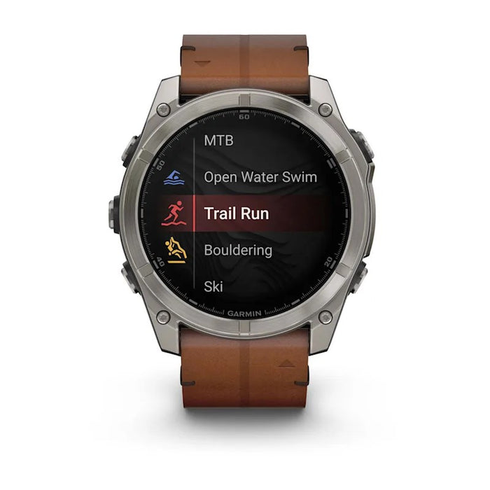 Garmin Fenix 8 3,56 cm (1,4") AMOLED 51 mm Цифров 454 x 454 пиксела Сензорен екран Titanium Wi-Fi GPS (сателит)