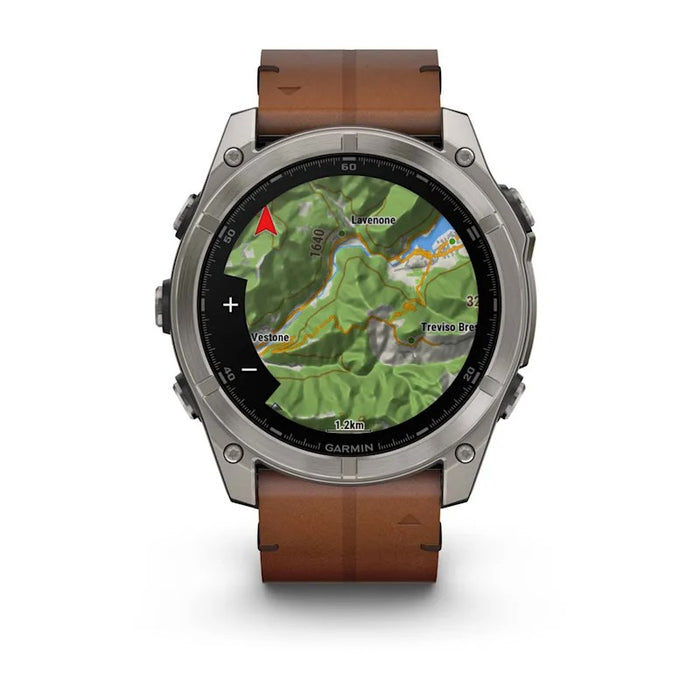 Garmin Fenix 8 3,56 cm (1,4") AMOLED 51 mm Цифров 454 x 454 пиксела Сензорен екран Titanium Wi-Fi GPS (сателит)