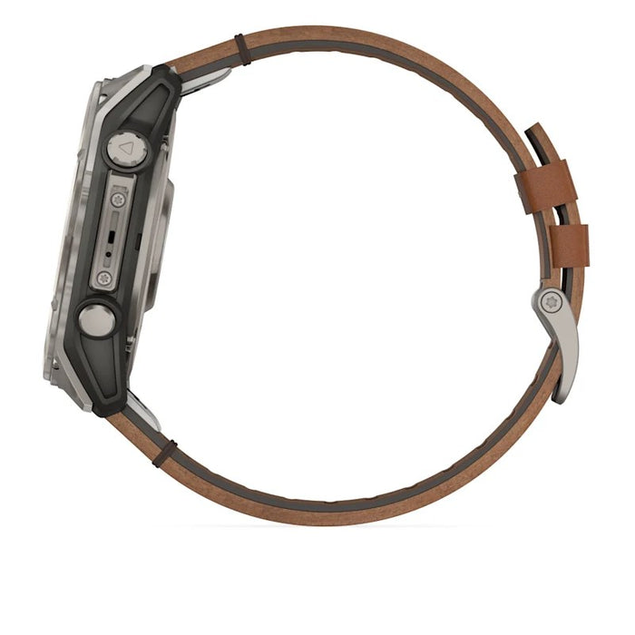 Garmin Fenix 8 3,56 cm (1,4") AMOLED 51 mm Цифров 454 x 454 пиксела Сензорен екран Titanium Wi-Fi GPS (сателит)