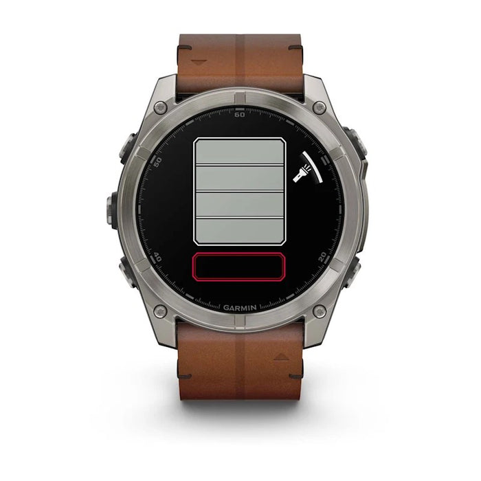 Garmin Fenix 8 3,56 cm (1,4") AMOLED 51 mm Цифров 454 x 454 пиксела Сензорен екран Titanium Wi-Fi GPS (сателит)