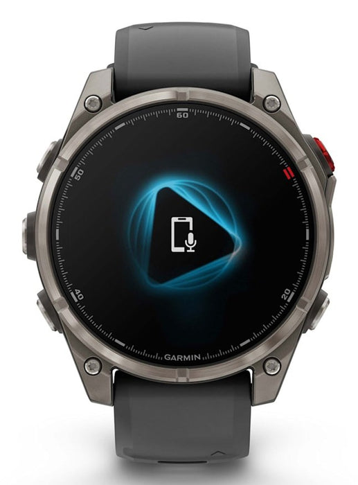 Garmin fēnix 8 Pro 3.56 см (1.4") AMOLED 47 мм Цифров 454 x 454 пиксела Сензорен екран Графит, Титан Wi-Fi GPS (сателит)