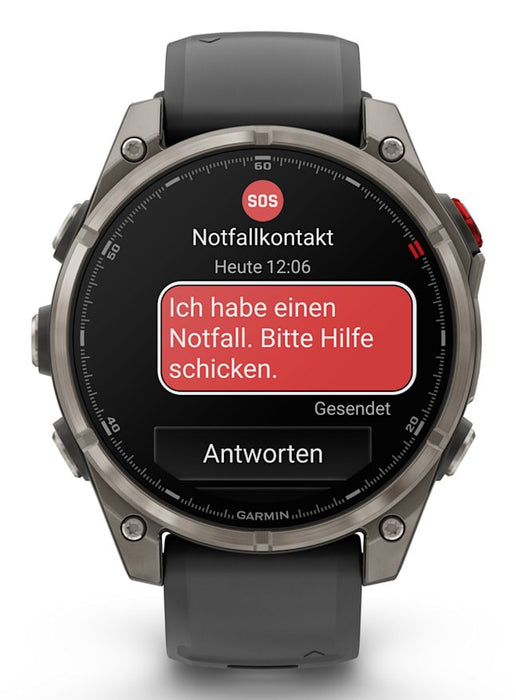 Garmin fēnix 8 Pro 3.56 см (1.4") AMOLED 47 мм Цифров 454 x 454 пиксела Сензорен екран Графит, Титан Wi-Fi GPS (сателит)
