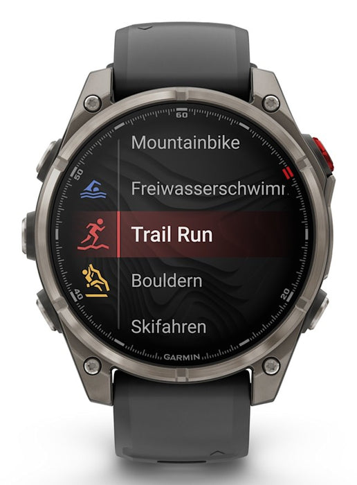 Garmin fēnix 8 Pro 3.56 см (1.4") AMOLED 47 мм Цифров 454 x 454 пиксела Сензорен екран Графит, Титан Wi-Fi GPS (сателит)
