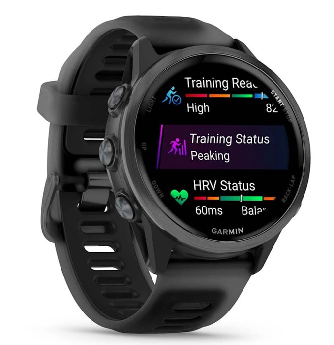 Garmin Forerunner 570 3.05 см (1.2") AMOLED 42 мм Цифров 390 x 390 пиксела Сензорен екран Черен Wi-Fi GPS (сателит)