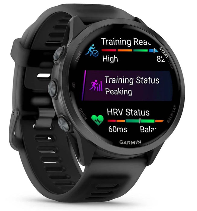 Garmin Forerunner 570 3.56 см (1.4") AMOLED 47 мм Цифров 454 x 454 пиксела Сензорен екран Черен Wi-Fi GPS (сателит)