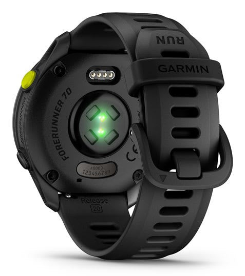 Garmin Forerunner 70 3.05 см (1.2") AMOLED 43 мм Цифров 390 x 390 пиксела Сензорен екран Черен GPS (сателит)