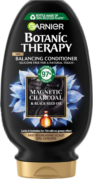 Балсам за суха коса и мазен скалп Botanic Therapy Magnetic Charcoal, 200 ml