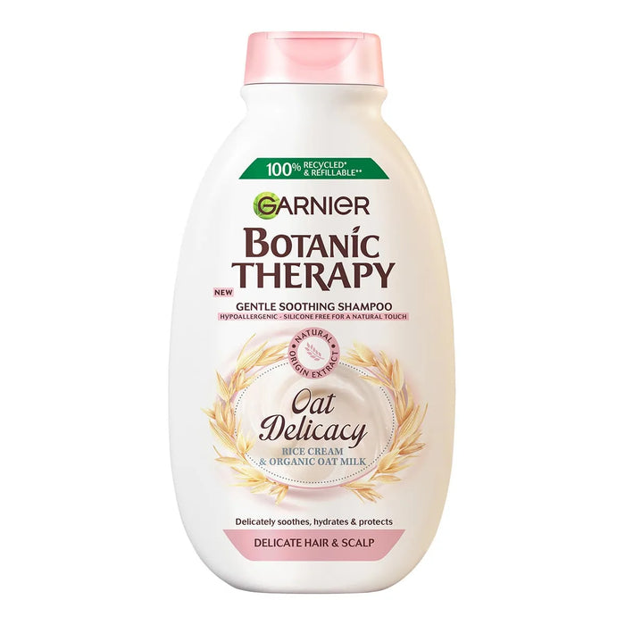 Успокояващ шампоан за деликатна коса и скалп Botanic Therapy Oat Delicacy, 250 ml
