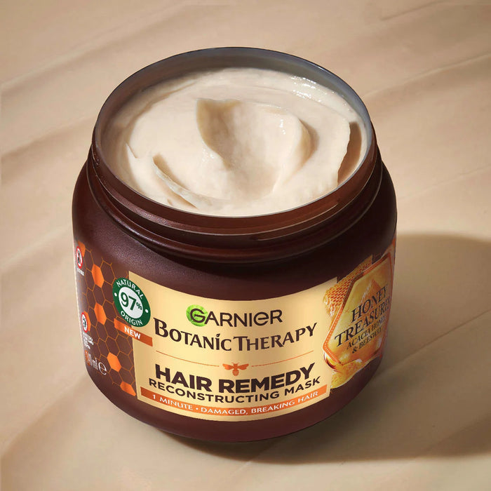 Възстановяваща маска за увредена коса Hair Remedy Honey Treasures, 340 ml