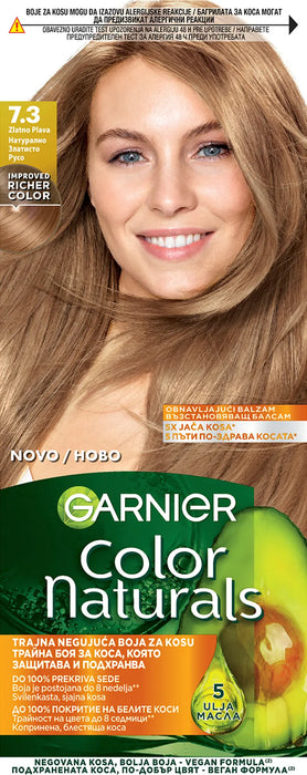 Боя за коса Color Naturals - Nr. 7.3 Натурално златисто русо, 1 бр