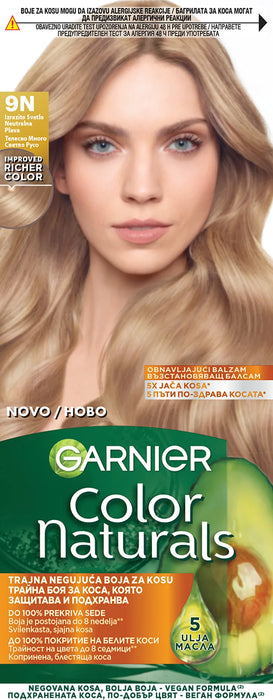 Боя за коса Color Naturals - Nr. 9N Телесно много светло русо, 1 бр