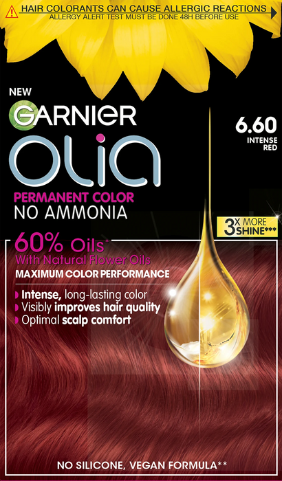 Боя за коса без амоняк - Nr. 6.60 Intense Red, 1 бр