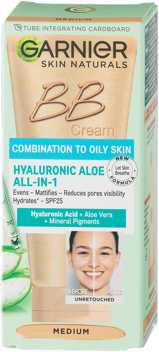 BB Крем Medium SPF 25 Hyaluronic Aloe All in 1, 50 ml