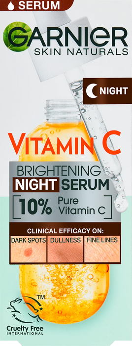 Нощен серум за лице Brightening с витамин C, 30 ml