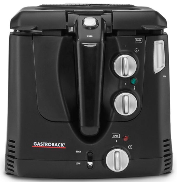 Фритюрник Gastroback - VITA-SPIN, 2000W, 2.5 l, черен