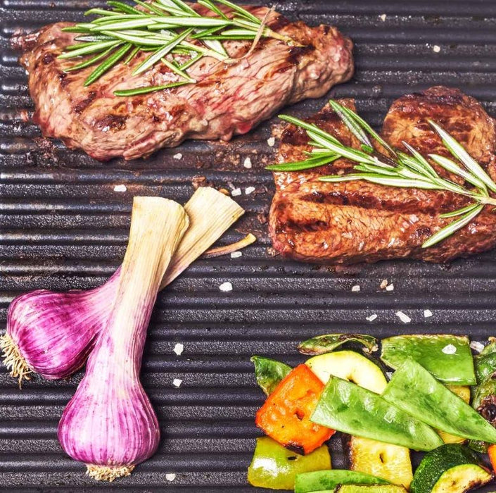 Грил Gastroback - Advanced pro BBQ, 2300W, незалепващо, плоска/оребрена, инокс