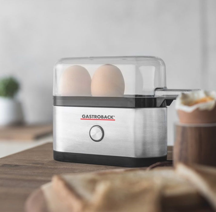Уред за варене на яйца Gastroback - Mini, 350W, 3 яйца, бяла