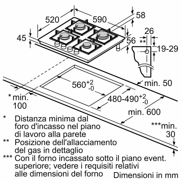 Газов котлон Bosch Serie 4 PNP6B6K40 с 4 зони