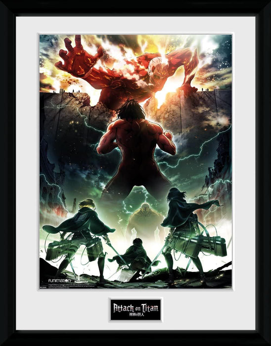 Плакат с рамка GB eye Animation: Attack on Titan - Key Art